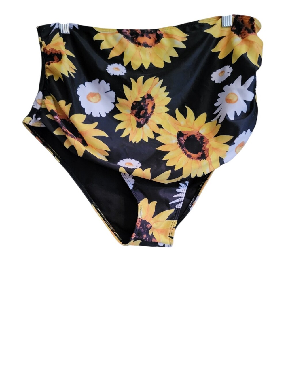Shein Plus Sunflower High-Waist Swim Bottoms sz 2X